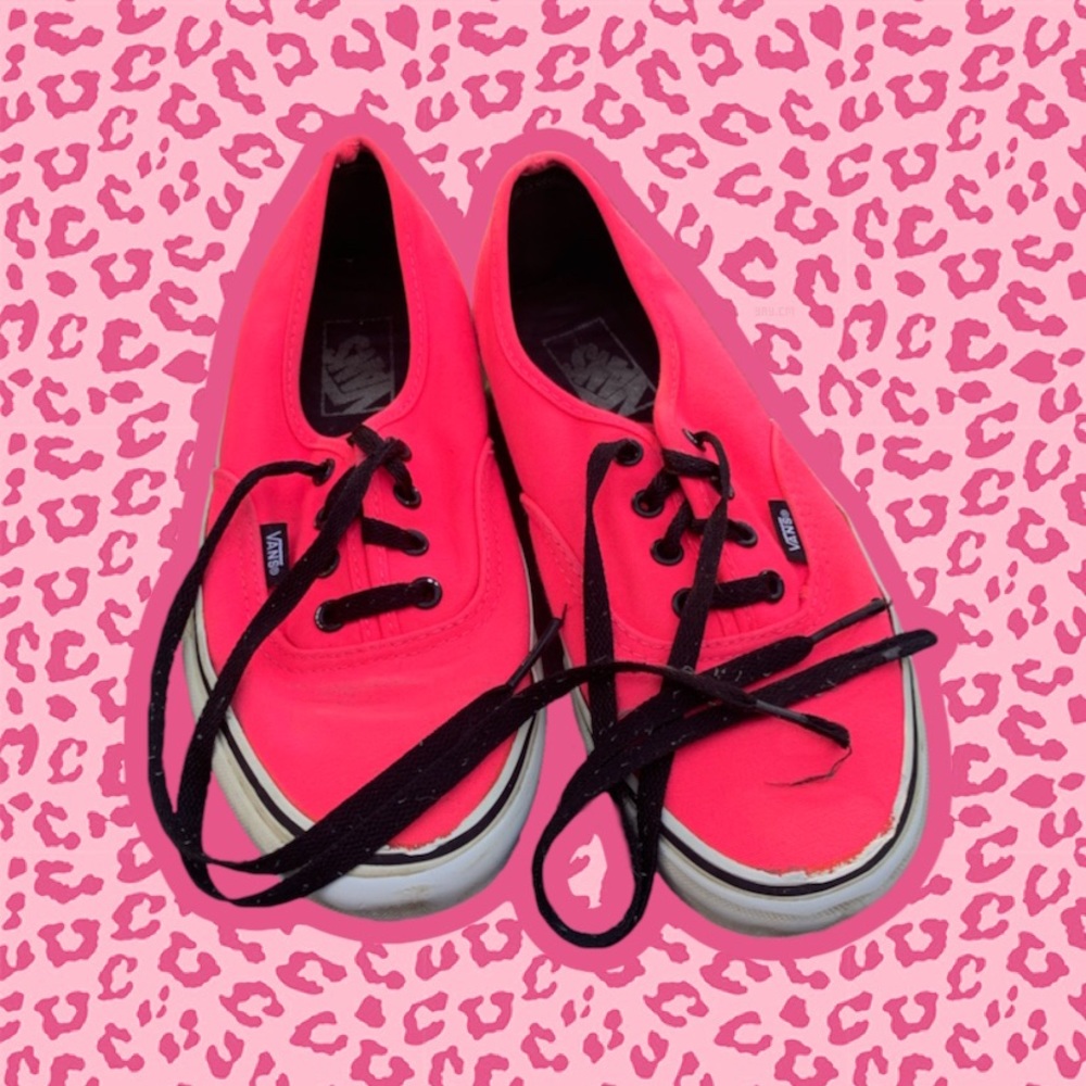 neon pink vans
